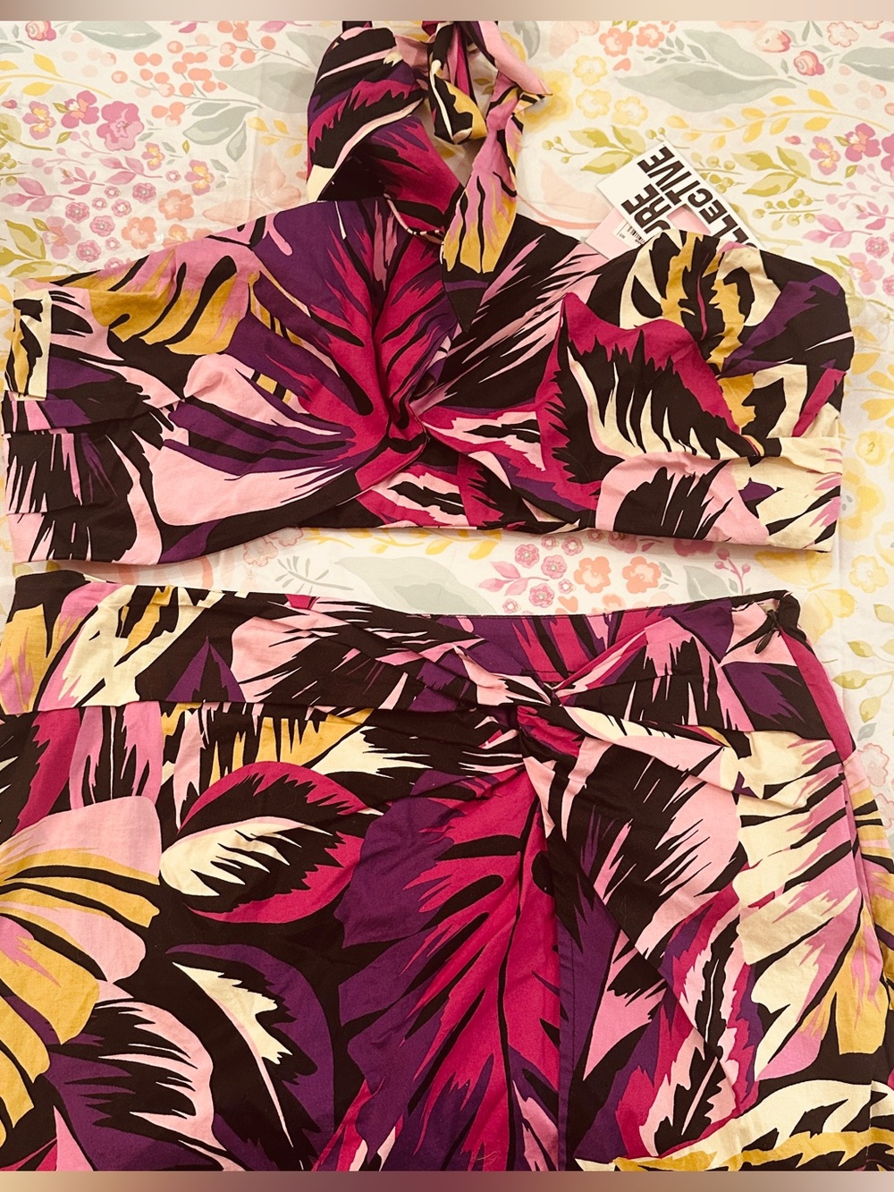 Future Collective x  Alani Noelle by Target 
skirt and bandeau wrap top set